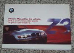2001 BMW Z3 Roadster & Coupe Owner's Manual