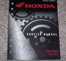 2002 Honda Silver Wing FSC600 Motorcycle Shop Service Manual