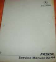 2004 Acura RSX Service Manual