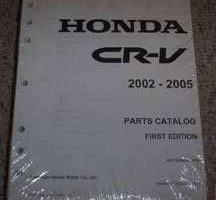 2002 Honda CR-V Parts Catalog Manual