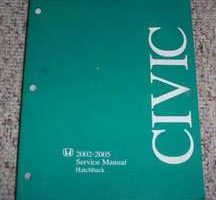 2002 Honda Civic Hatchback Service Manual