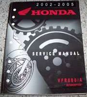 2004 Honda Interceptor VFR800 & VFR800A Motorcycle Shop Service Manual