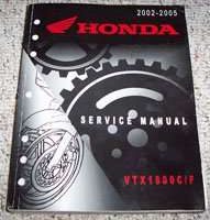 2003 Honda VTX1800C & VTX1800F Motorcycle Service Manual