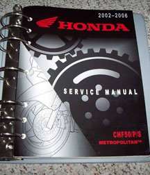 2005 Honda Metropolitan Service Manual