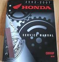 2002 Honda CB900F 919 Motorcycle Service Manual