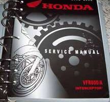 2002 Honda Interceptor VFR800 & VFR800A Motorcycle Service Manual
