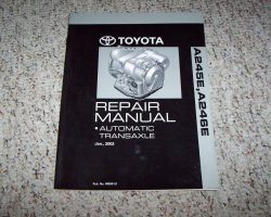 2003 Toyota Corolla A245E, A246E Automatic Transaxle Service Repair Manual