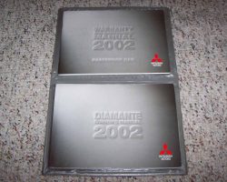 2002 Mitsubishi Diamante Owner's Manual Set