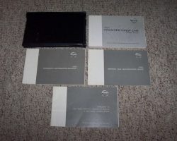 2002 Nissan Frontier Crew Cab Owner's Manual Set