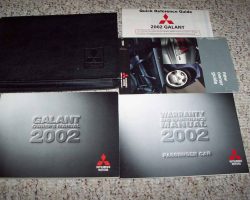 2002 Mitsubishi Galant Owner's Manual Set