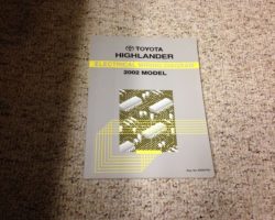 2002 Toyota Highlander Electrical Wiring Diagram Manual