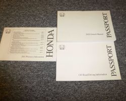 2002 Honda Passport Owner's Manual Set