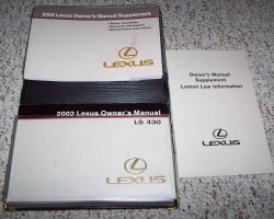2002 Lexus LS430 Owner's Manual Set