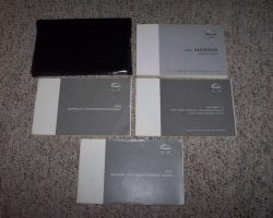 2002 Nissan Maxima Owner's Manual Set