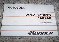 2002 Toyota 4Runner Owner's Manual