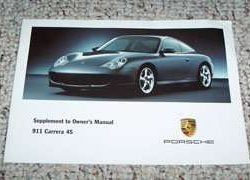 2002 Porsche 911 Carrera 4S Owner's Manual Supplement