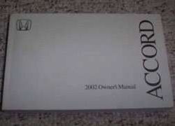 2002 Honda Accord Coupe Owner's Manual