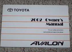 2002 Toyota Avalon Owner's Manual