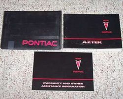2002 Pontiac Aztek Owner's Manual Set