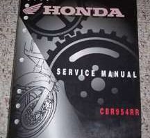 2002 Honda CBR954RR Motorcycle Shop Service Manual