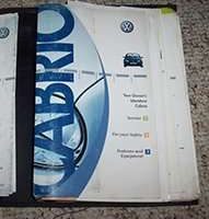 2002 Volkswagen Cabrio Owner's Manual