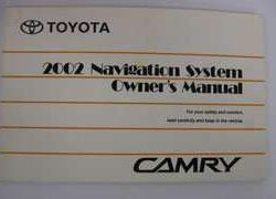 2002 Toyota Camry Navigation System Owner's Manual