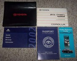 2002 Toyota Corolla Owner's Manual Set