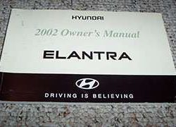 2002 Hyundai Elantra Owner's Manual