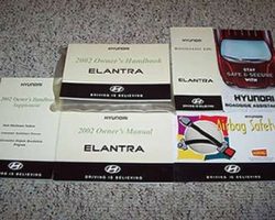 2002 Hyundai Elantra Owner's Manual Set