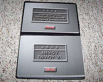 2002 GMC Envoy Owner's Manual Set