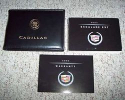 2002 Cadillac Escalade EXT Owner's Manual Set