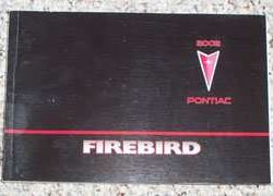 2002 Pontiac Firebird & Trans Am Owner's Manual