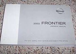 2002 Nissan Frontier Owner's Operator Manual User Guide