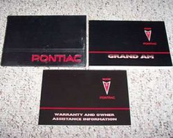 2002 Pontiac Grand Am Owner's Manual Set