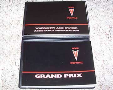 2002 Pontiac Grand Prix Owner's Manual Set