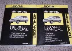 2002 Toyota Highlander Service Repair Manual