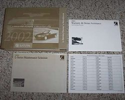 2002 Saturn L-Series Owner's Manual Set