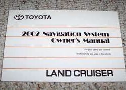 2002 Toyota Land Cruiser Navigation System Owner's Manual
