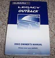 2002 Subaru Legacy & Outback Owner's Manual