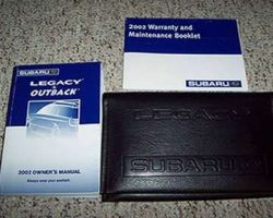 2002 Subaru Legacy & Outback Owner's Manual Set