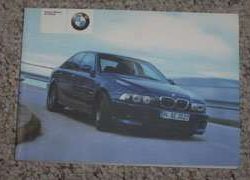 2002 BMW M5 Owner's Manual