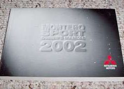 2002 Mitsubishi Montero Sport Owner's Manual