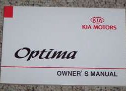 2002 Kia Optima Owner's Manual