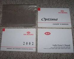 2002 Kia Optima Owner's Manual Set