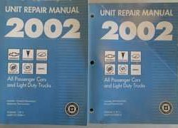 2002 GMC Sonoma Transmission, Transaxle & Transfer Case Unit Repair Manual