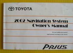 2002 Toyota Prius Navigation System Owner's Manual