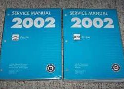 2002 Chevrolet Prizm Service Manual