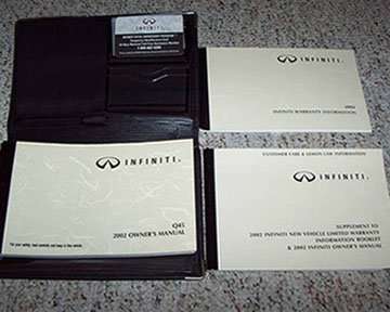 2002 Infiniti Q45 Owner's Manual Set