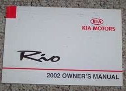 2002 Kia Rio Owner's Manual