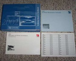 2002 Saturn S-Series Owner's Manual Set